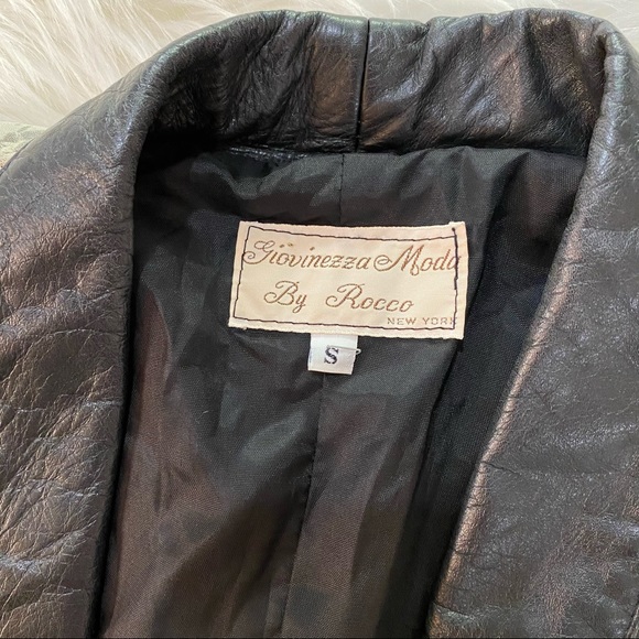 Giovinezza Moda By Rocca | Leather Wrap Jacket - Picture 8 of 8